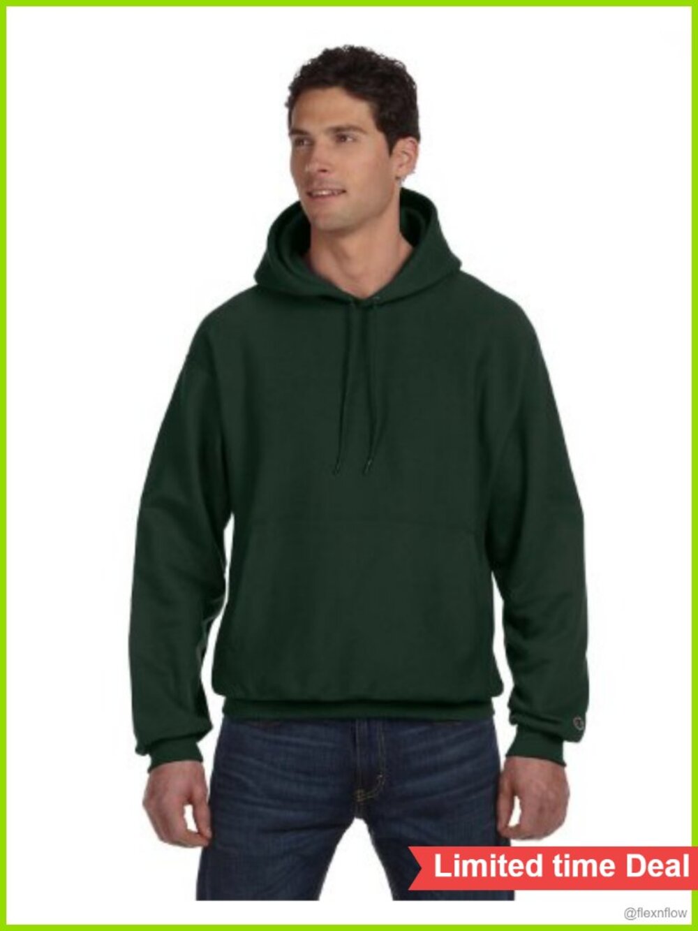Men's Reverse Weave Fleece Pullover Hoodie Long Sleeve Cotton Blend